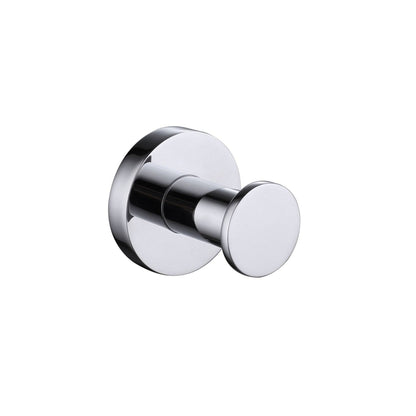 Ratel 2" Round Brushed Nickel Wall-Mounted Bathroom Hook