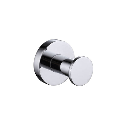 Ratel 2" Round Chrome Wall-Mounted Bathroom Hook