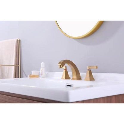 Ratel 3-Hole Champagne Bronze Widespread Bathroom Faucet