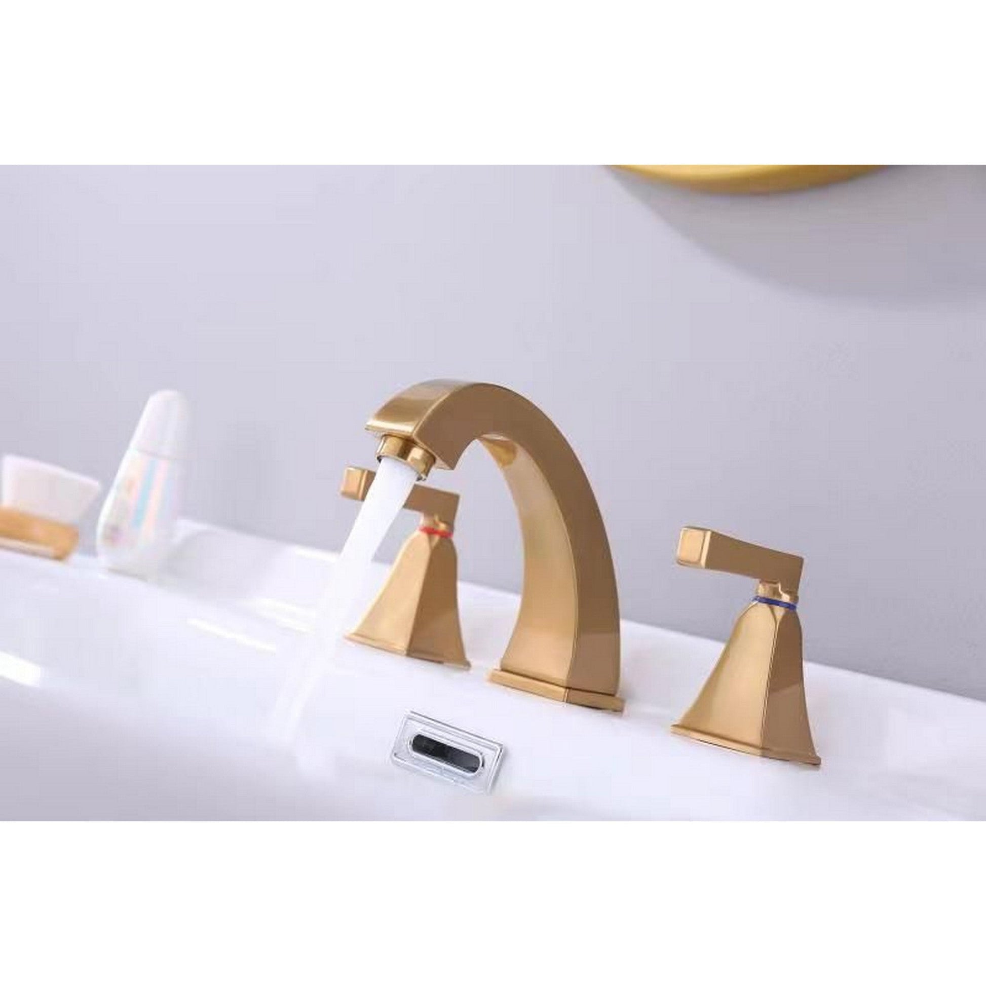 Ratel 3-Hole Champagne Bronze Widespread Bathroom Faucet