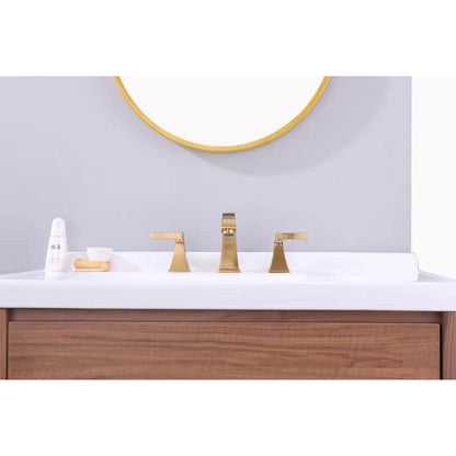 Ratel 3-Hole Champagne Bronze Widespread Bathroom Faucet