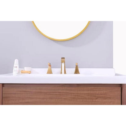 Ratel 3-Hole Champagne Bronze Widespread Bathroom Faucet