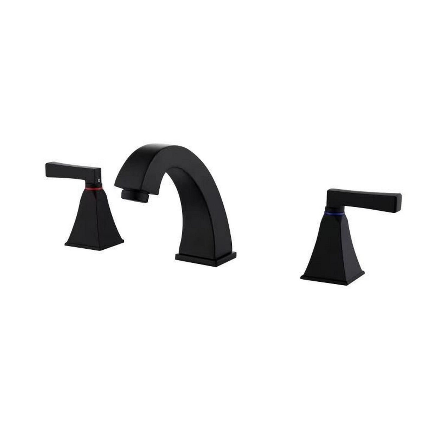 Ratel 3-Hole Matte Black Widespread Bathroom Faucet