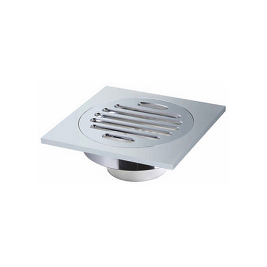 Ratel 4" Square Brushed Nickel Shower Drain