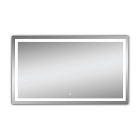 Ratel 47" x 28" Rectangular LED Mirror With Touch Sensor Switch