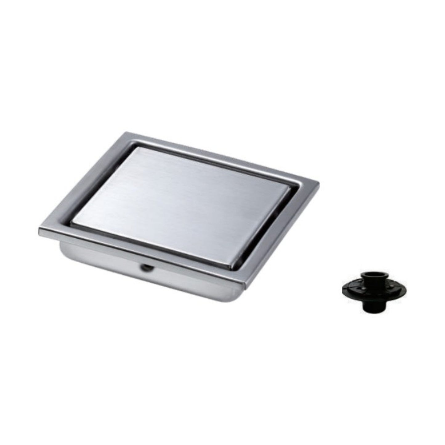 Ratel 5" Square Chrome Tile-Insert Shower Drain