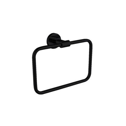 Ratel 6" Matte Black Wall-Mounted Bathroom Towel Ring