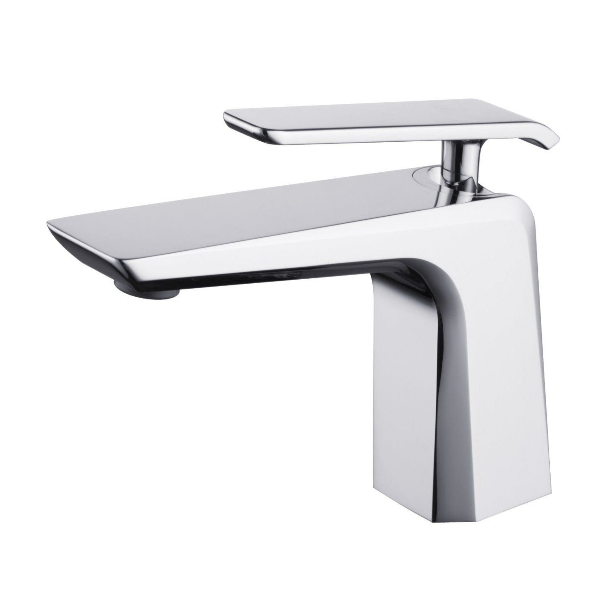 Ratel 6" Single-Hole Brushed Nickel Modern Bathroom Sink Faucet