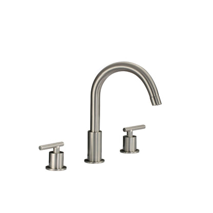 Ratel 8" 3-Hole Brushed Nickel Widespread Bathroom Sink Faucet