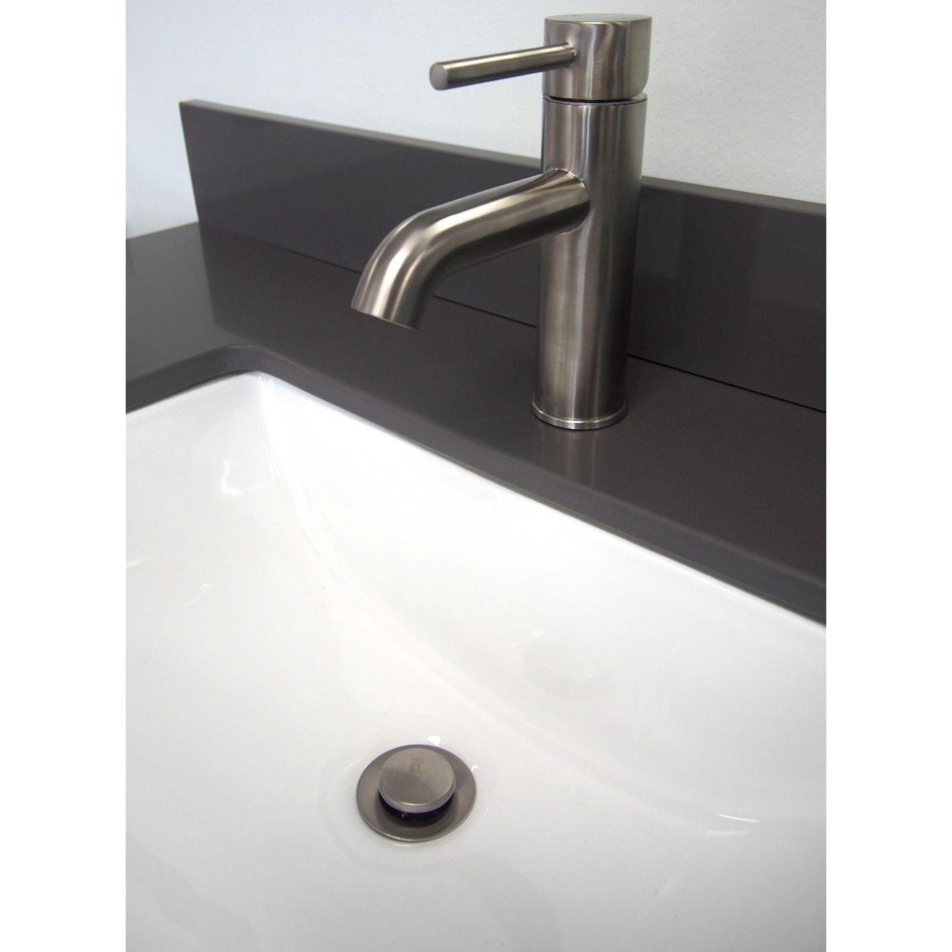Ratel 8" Single-Hole Brushed Nickel Bathroom Sink Faucet