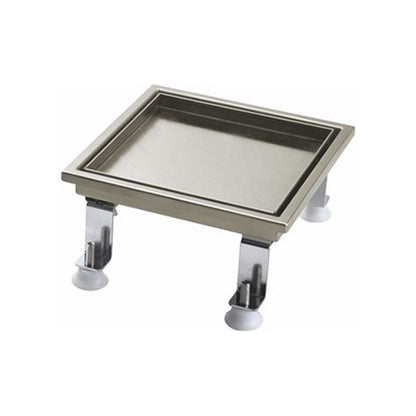 Ratel 8" Square Brushed Nickel Tile-Insert Shower Drain