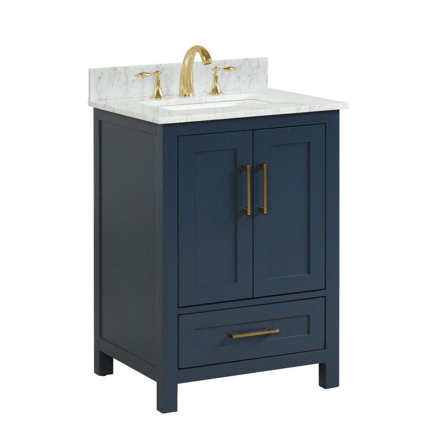 Ratel Valencia 24" 2-Door and 1-Drawer Aria Blue Vanity Set