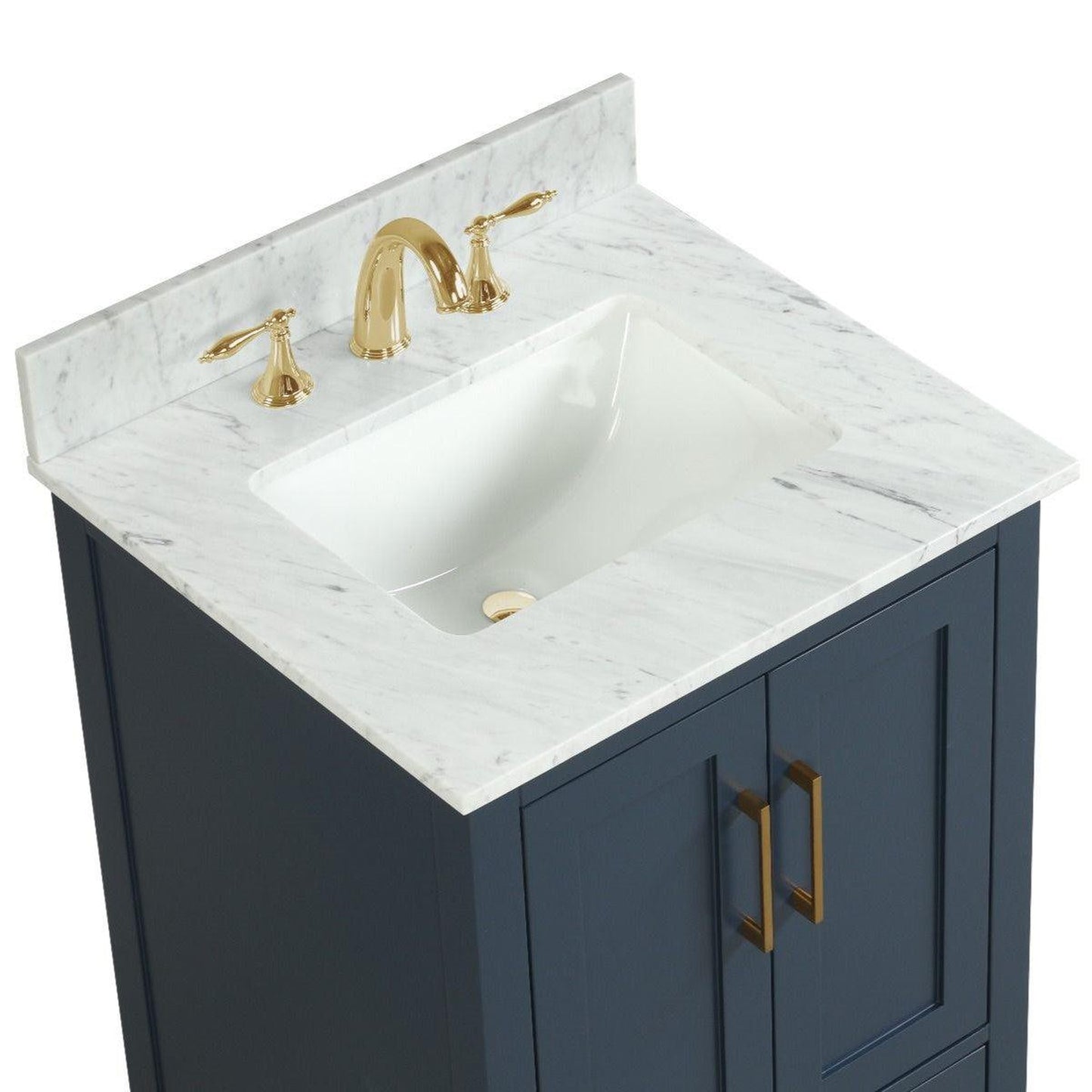 Ratel Valencia 24" 2-Door and 1-Drawer Aria Blue Vanity Set