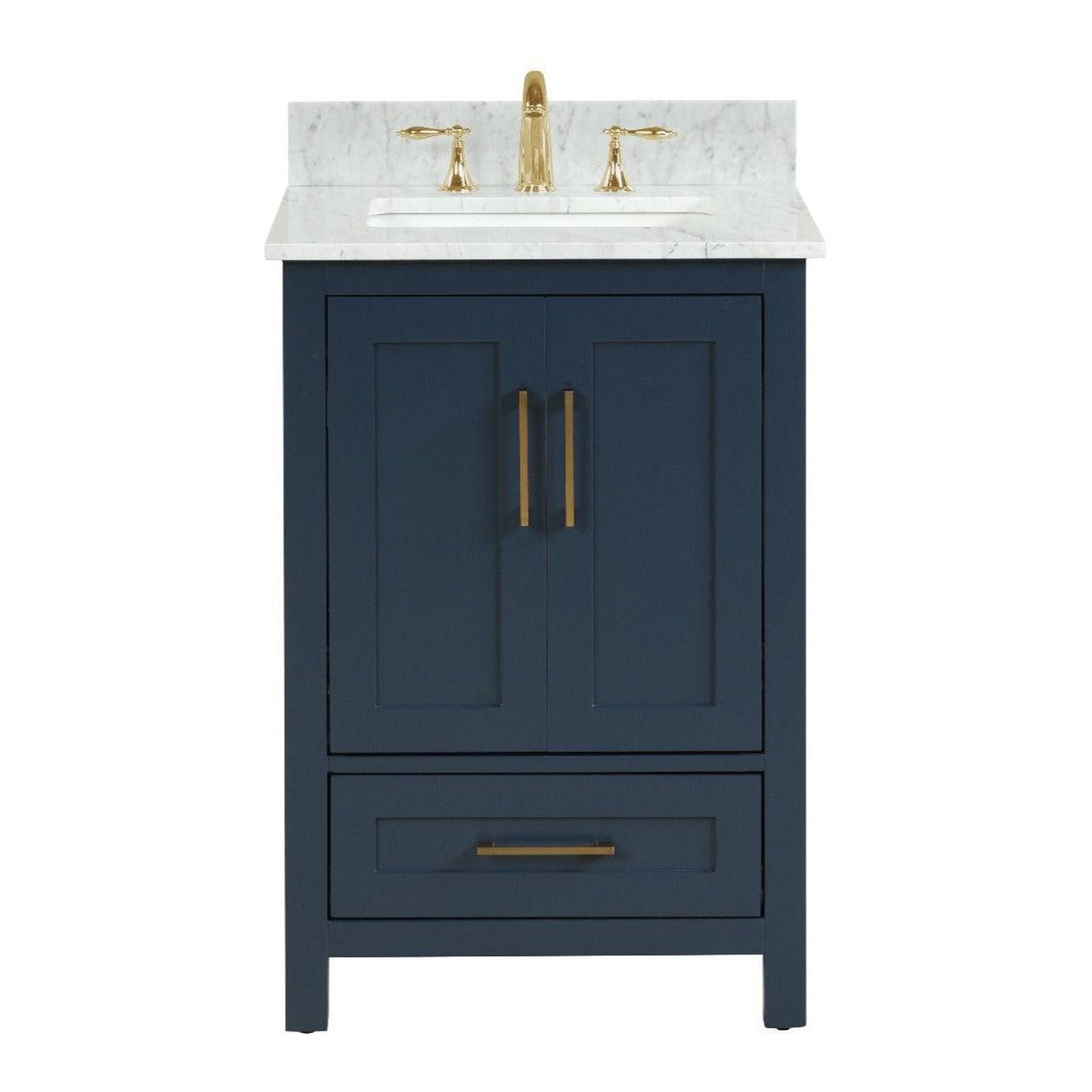 Ratel Valencia 24" 2-Door and 1-Drawer Aria Blue Vanity Set