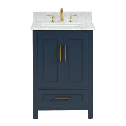 Ratel Valencia 24" 2-Door and 1-Drawer Aria Blue Vanity Set