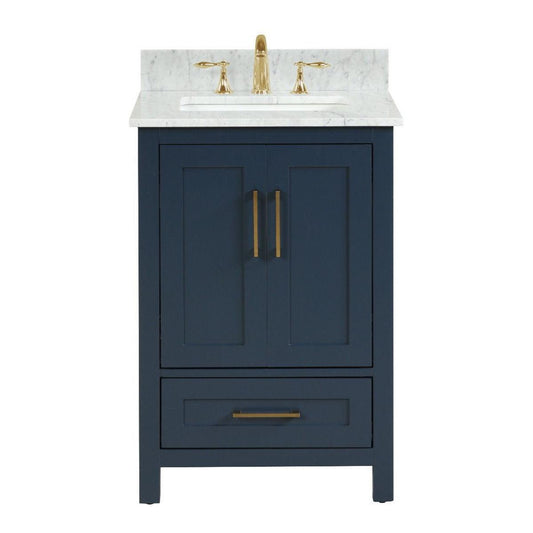 Ratel Valencia 24" 2-Door and 1-Drawer Aria Blue Vanity Set