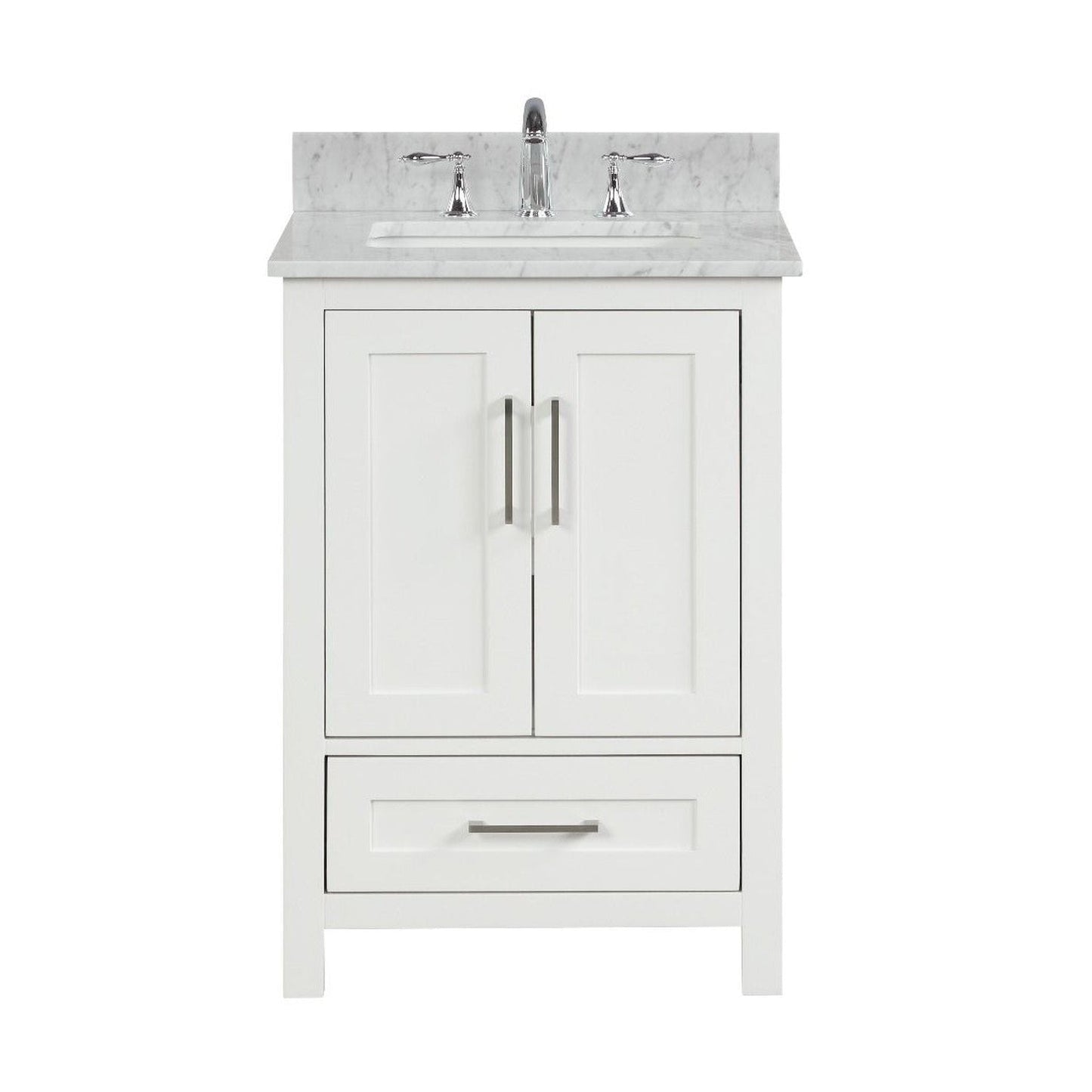 Ratel Valencia 24" 2-Door and 1-Drawer Dove White Vanity Set