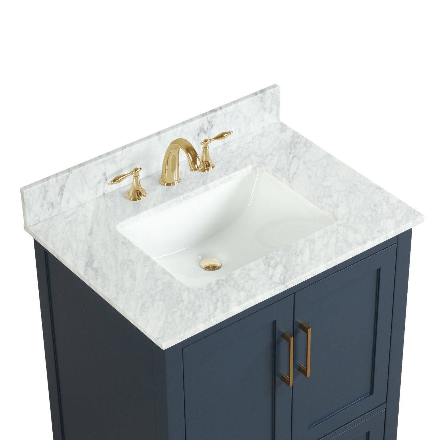 Ratel Valencia 30" 2-Door and 1-Drawer Aria Blue Vanity Set