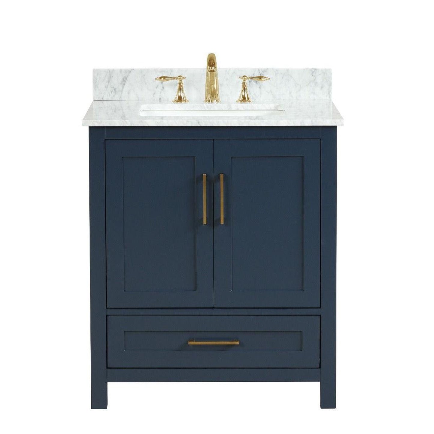 Ratel Valencia 30" 2-Door and 1-Drawer Aria Blue Vanity Set