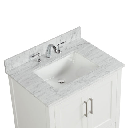 Ratel Valencia 30" 2-Door and 1-Drawer Dove White Vanity Set