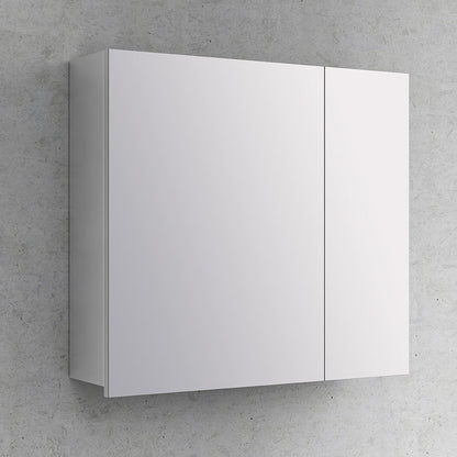 Royo Nika 32" x 24" Modern White Rectangle Mirror Cabinet
