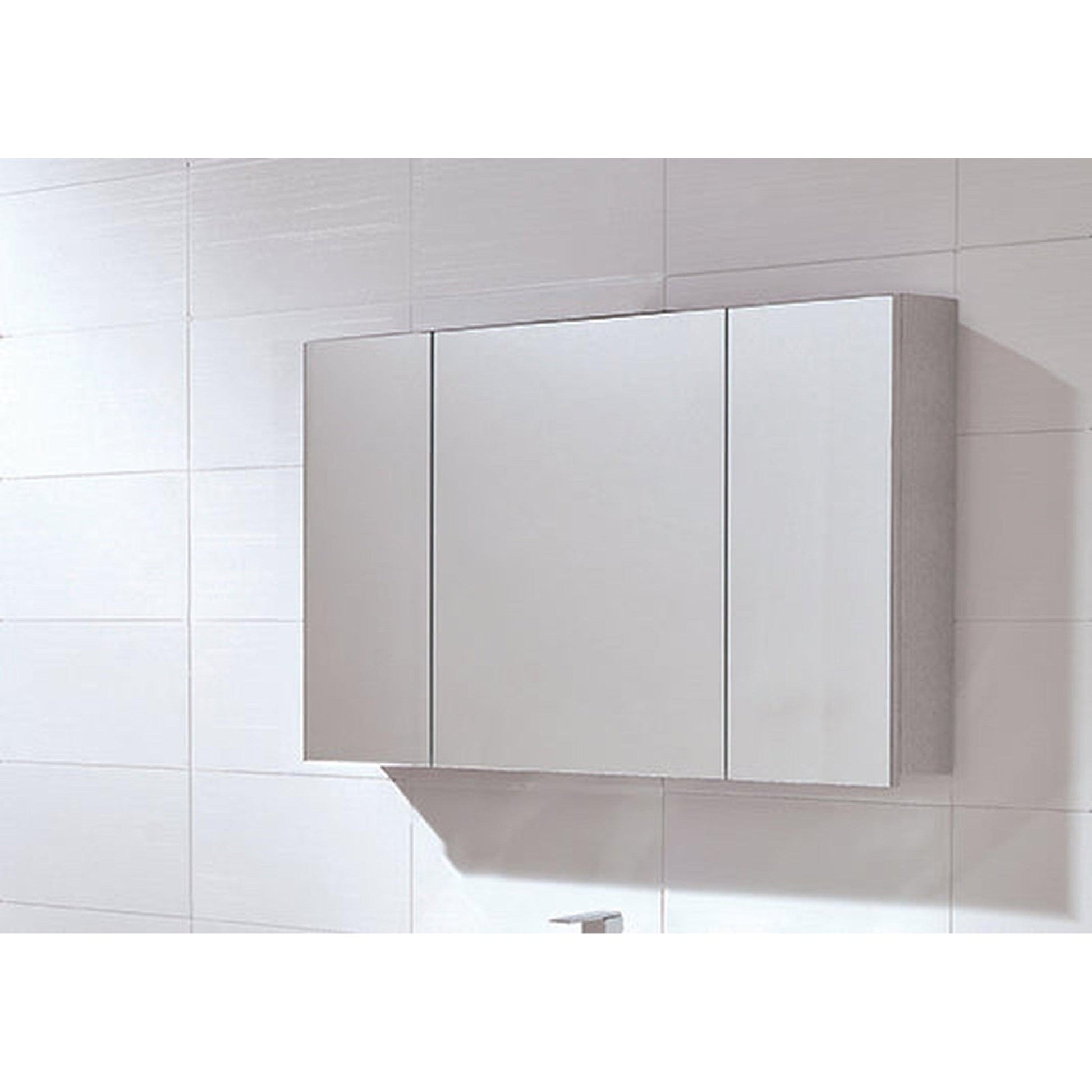 Royo Nika 40" x 24" Modern White Rectangle Mirror Cabinet
