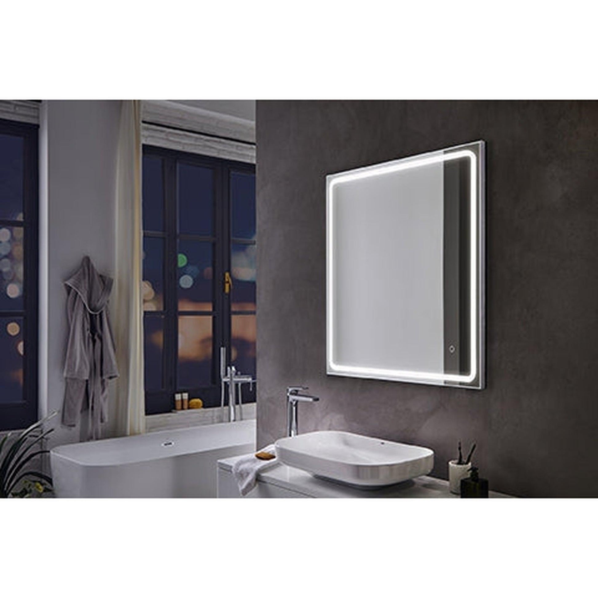 Royo Noa 24" x 32" Modern Rectangle LED Mirror