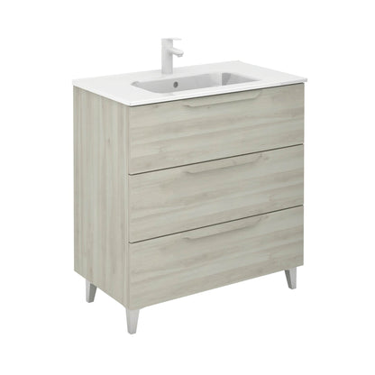 Royo Urban 32" x 18" Nature White Modern Freestanding Vanity With 3 Drawers