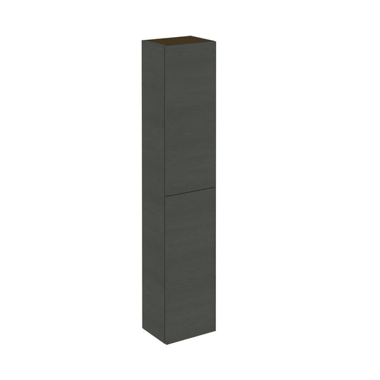 Royo Vida 12" x 59" Nature Gray Column With 2 Doors & Adjustable Shelves