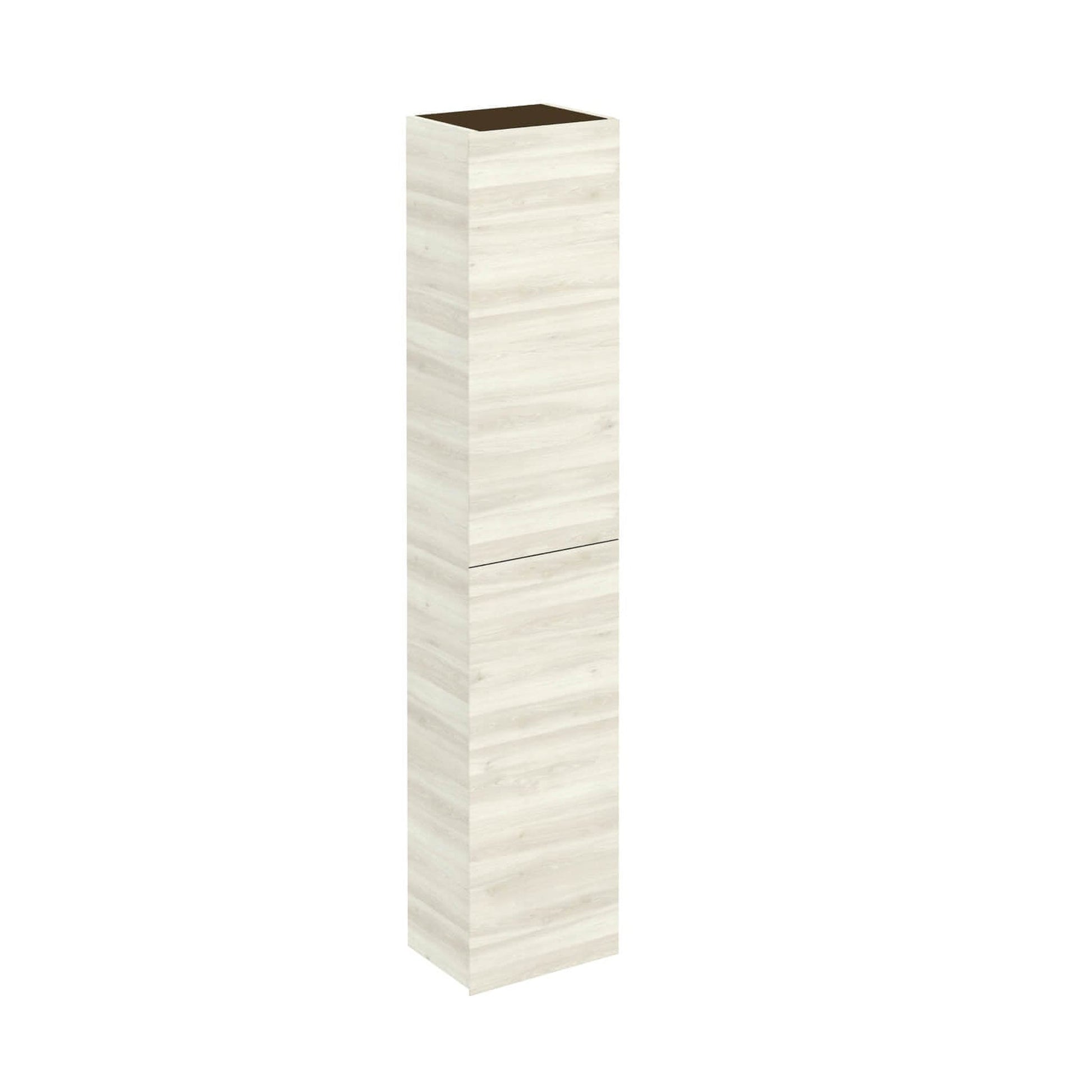 Royo Vida 12" x 59" Nature White Column With 2 Doors & Adjustable Shelves