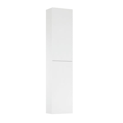 Royo Vida+ 14" x 64" Matt White Column With 2 Doors & Adjustable Shelves