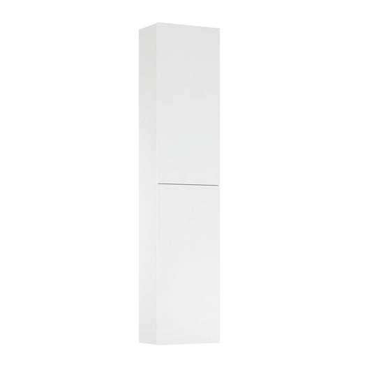 Royo Vida+ 14" x 64" Matt White Column With 2 Doors & Adjustable Shelves
