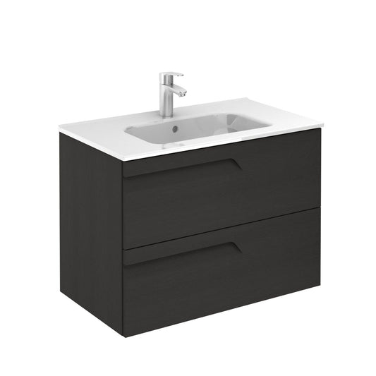 Royo Vitale 32" x 18" Nature Gray Modern Wall-mounted Vanity With 2 Drawers