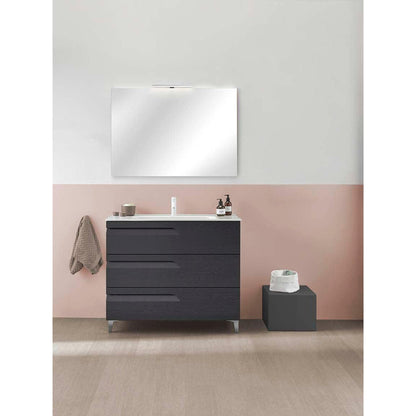 Royo Vitale 40" x 18" Nature Gray Modern Freestanding Vanity With 3 Drawers