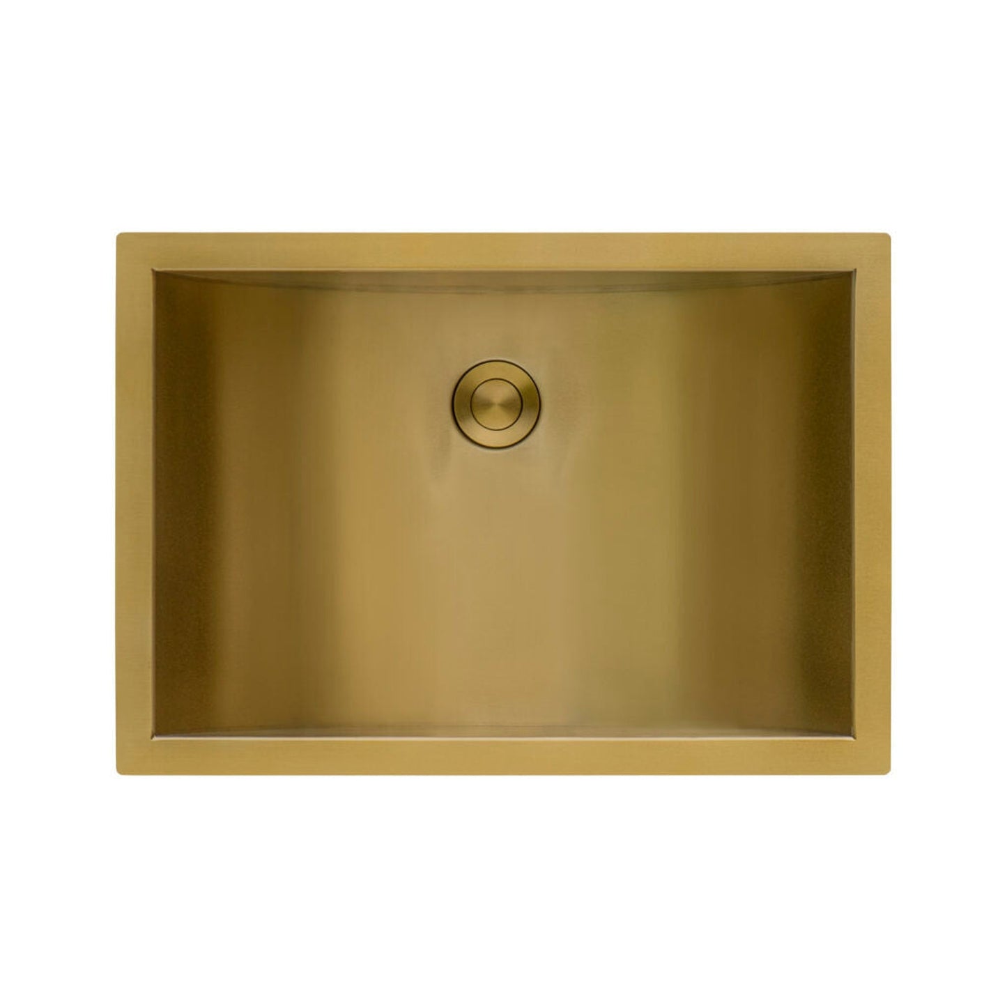 Ruvati Ariaso 16” x 11” Brushed Gold Polished Brass Rectangular Undermount Bathroom Sink