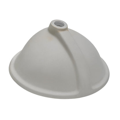 Ruvati Krona 18” x 15” Oval White Porcelain Ceramic with Overflow Undermount Bathroom Vanity Sink