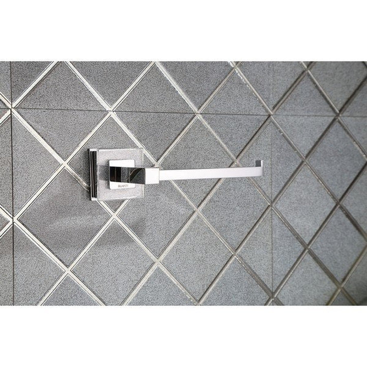 Ruvati Valencia 6" Crystal and Chrome Toilet Paper Holder Bathroom Accessory
