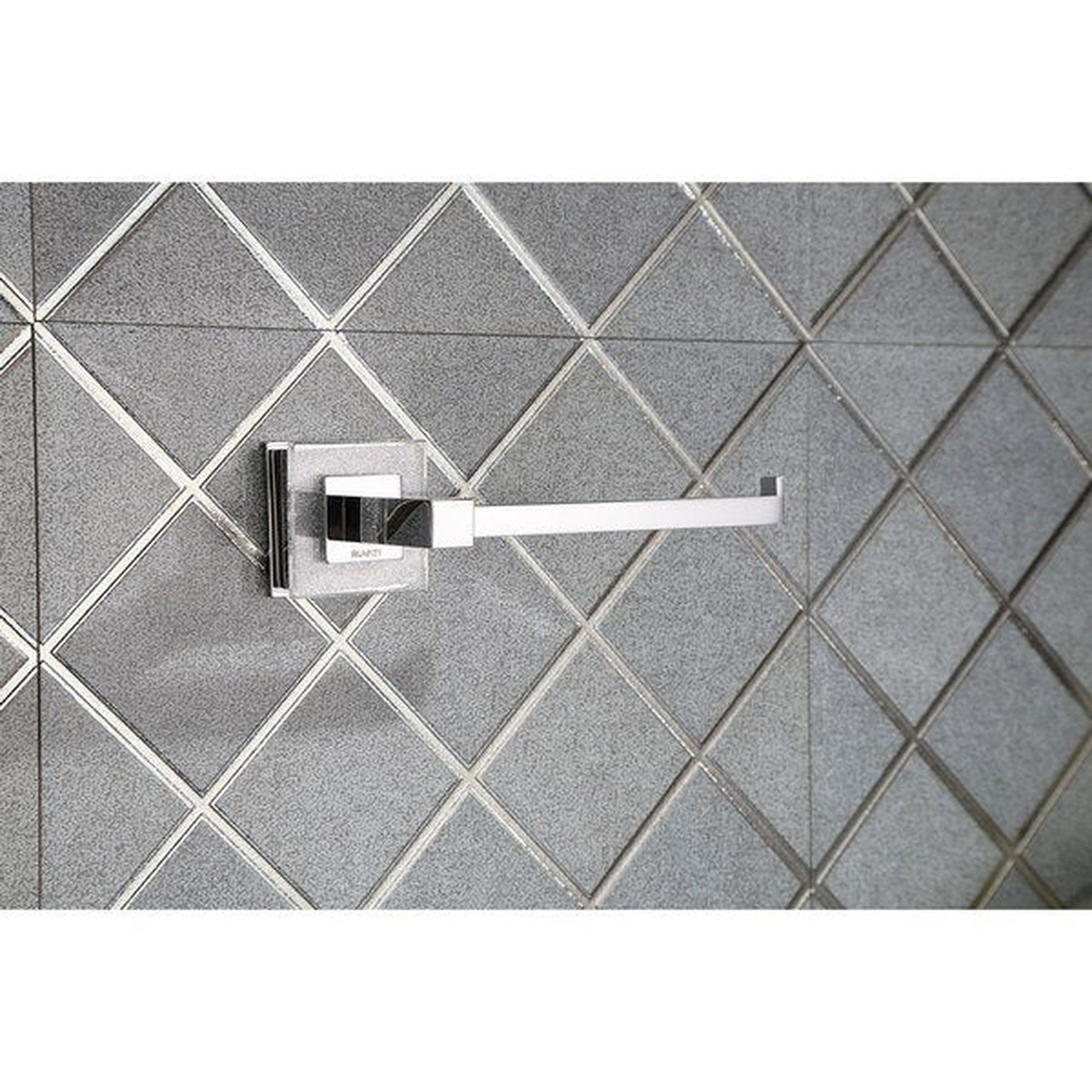 Ruvati Valencia 6" Crystal and Chrome Toilet Paper Holder Bathroom Accessory