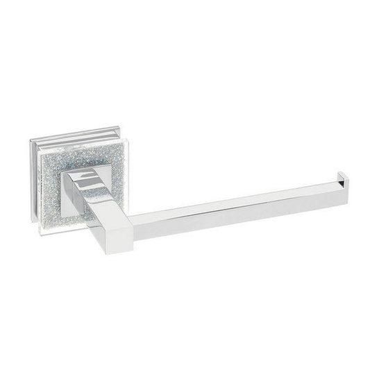 Ruvati Valencia 6" Crystal and Chrome Toilet Paper Holder Bathroom Accessory
