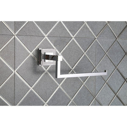 Ruvati Valencia 8" Crystal and Chrome Towel Ring Bathroom Accessory