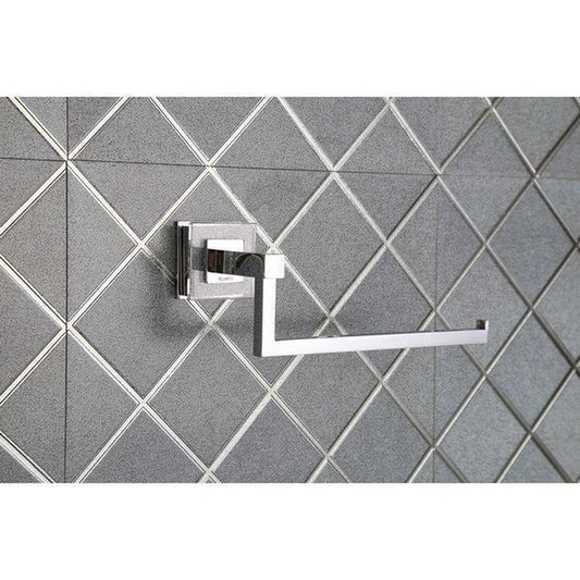 Ruvati Valencia 8" Crystal and Chrome Towel Ring Bathroom Accessory