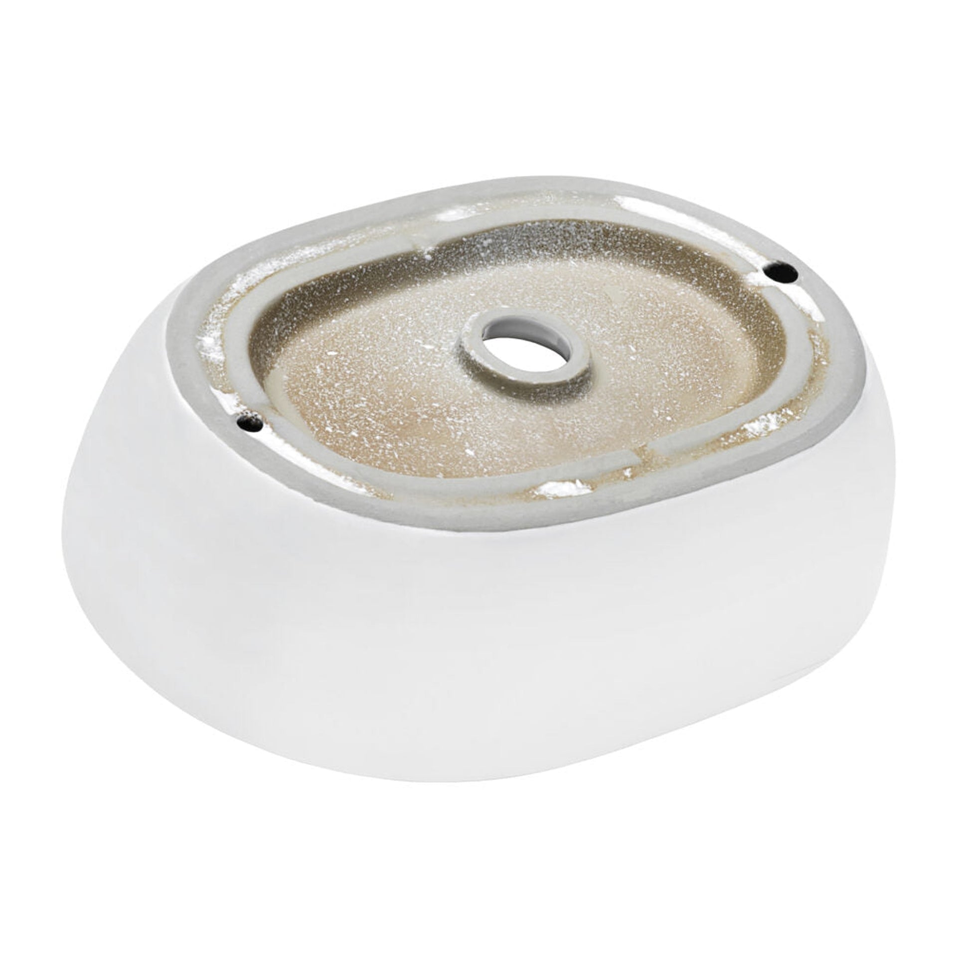 Ruvati Vista 24” x 16” Oval White Above Counter Porcelain Ceramic Bathroom Vessel Sink