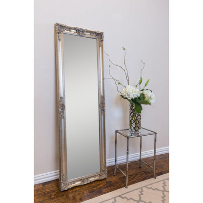 SBC Decor Mayfair Belle 19" x 60" Wall-Mounted Full Length Wood Frame Dresser Mirror In Champagne Gold Finish