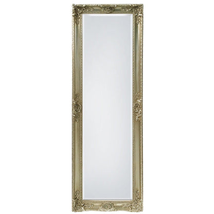 SBC Decor Mayfair Belle 19" x 60" Wall-Mounted Full Length Wood Frame Dresser Mirror In Champagne Gold Finish