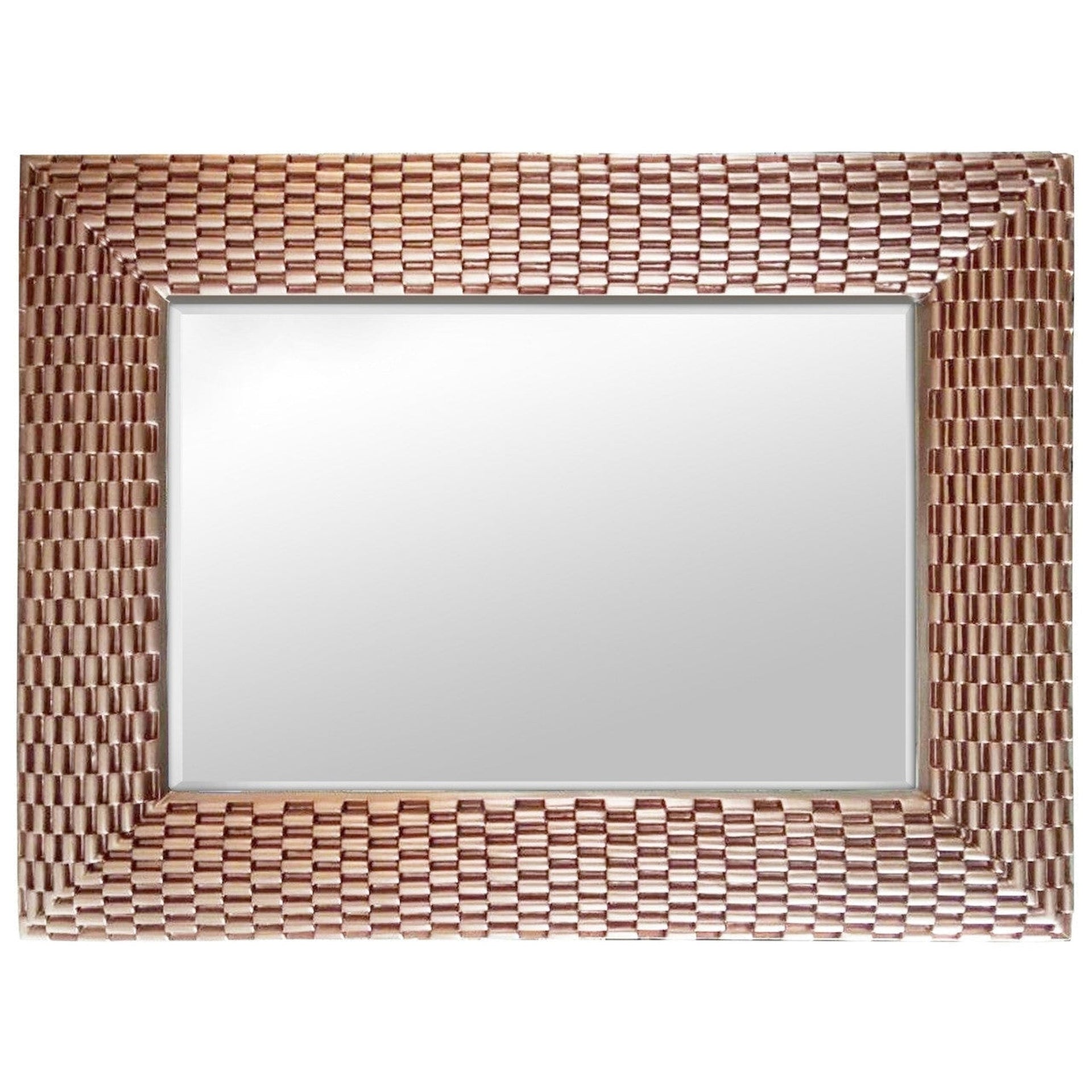 SBC Decor Rose 49" x 37" Wall-Mounted Basket Weave Texture Wood Frame US Bath Store SBC Decor Rose 49" x 37" Wall-Mounted Basket Weave Texture Wood Frame US Bath Store
