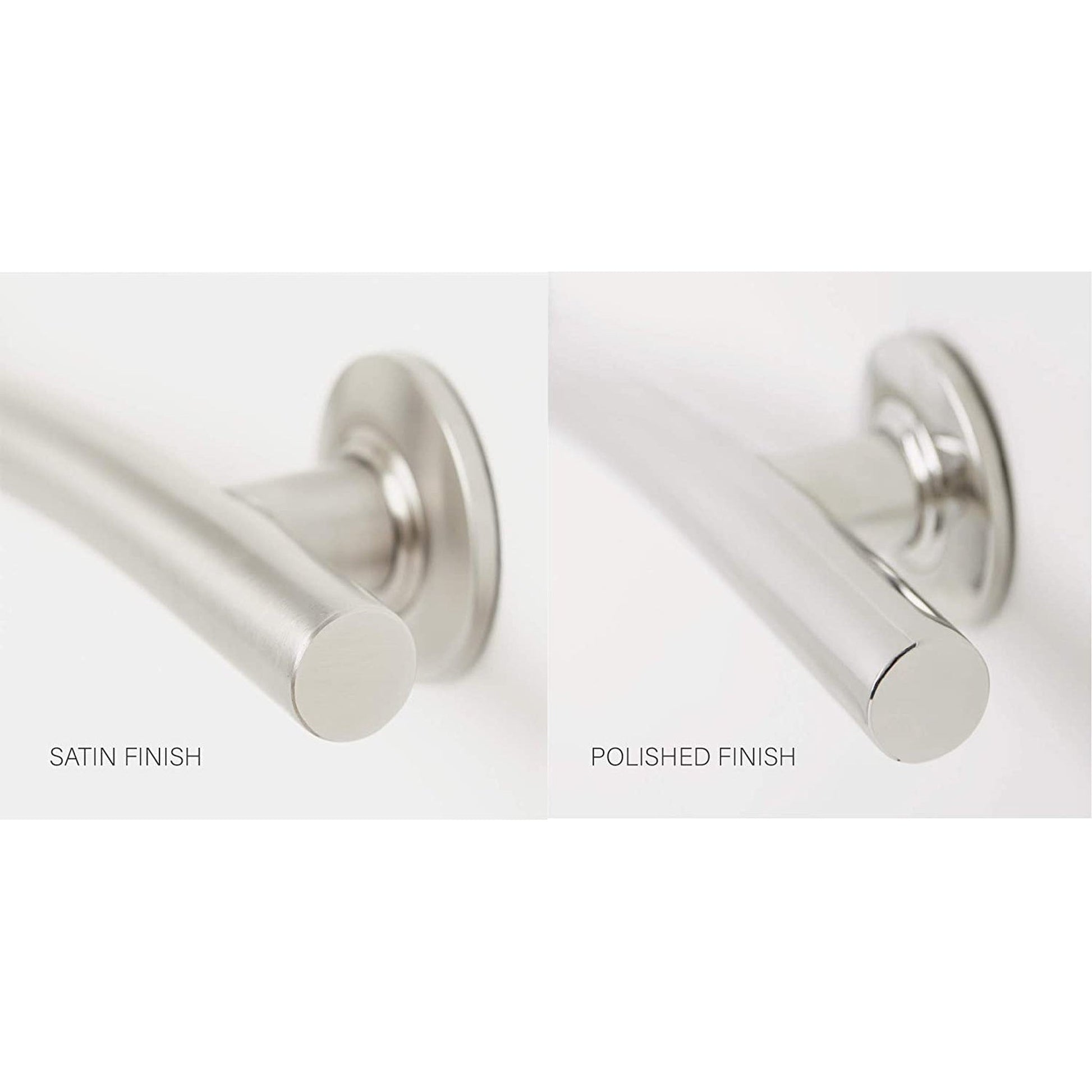 Seachrome Coronado 12" Satin Stainless Steel Wall Mount Bathroom Shower Grab Bar, 1.25" Diameter, ADA Compliant