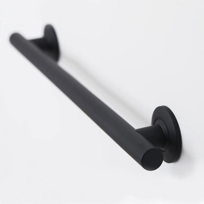 Seachrome Coronado 36" Matte Black Powder Coated Stainless Steel Wall Mount Bathroom Shower Grab Bar, 1.25" Diameter, ADA Compliant