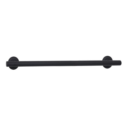 Seachrome Coronado 36" Matte Black Powder Coated Stainless Steel Wall Mount Bathroom Shower Grab Bar, 1.25" Diameter, ADA Compliant