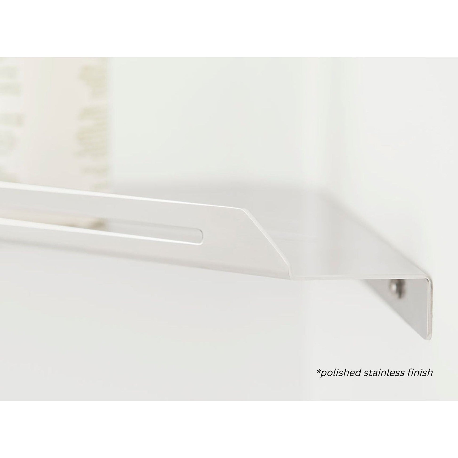 Seachrome Coronado 700 Series 14" x 8" Corner Shower Shelf in Almond Powder Coated Stainless Finish