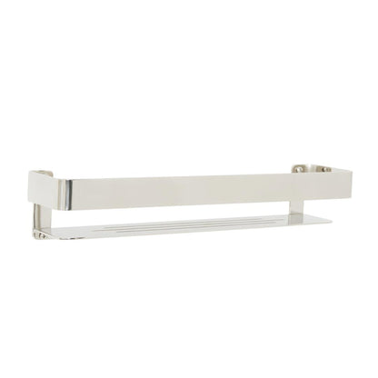 Seachrome Coronado 700 Series 18" x 4" Rectangular Shower Shelf With Rail in Satin Stainless Steel Finish